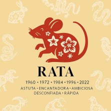 Rata horóscopo chino decoración azulejo