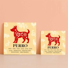 Perro horóscopo chino | Azulejo decorativo personalizado