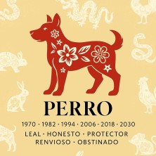 Perro horóscopo chino | Azulejo decorativo personalizado