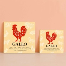 Gallo horóscopo chino | Azulejo decorativo personalizado
