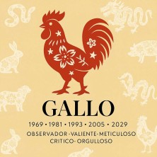 Gallo horóscopo chino | Azulejo decorativo personalizado