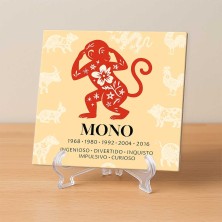 Mono horóscopo chino | Azulejo decorativo signo zodiacal