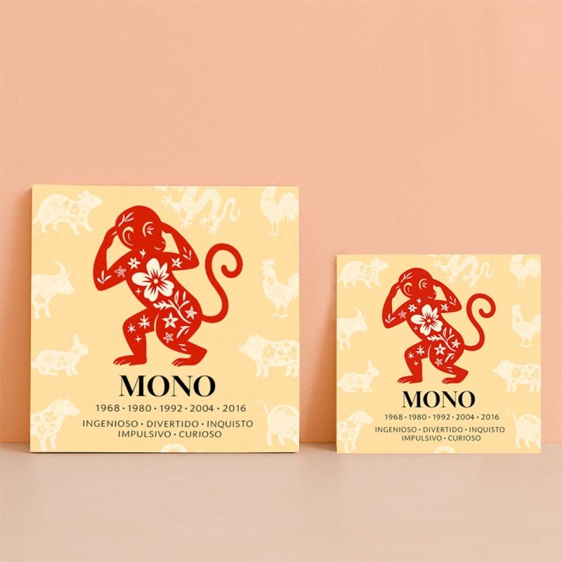 Mono horóscopo chino | Azulejo decorativo signo zodiacal