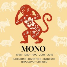 Mono horóscopo chino | Azulejo decorativo signo zodiacal