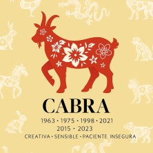 Cabra horóscopo chino | Azulejo decorativo zodiacal