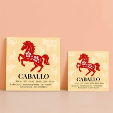 Caballo horóscopo chino | Decoración zodiacal personalizada