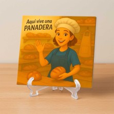 Aquí vive una panadera | Regalo para panaderas