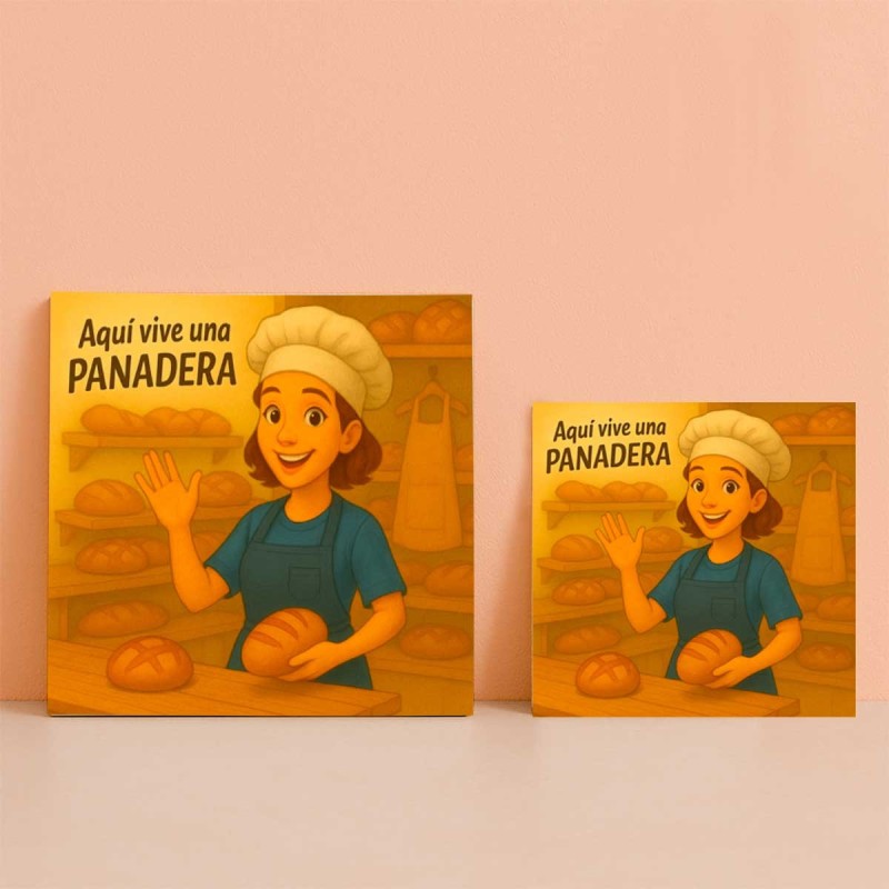 Aquí vive una panadera | Regalo para panaderas