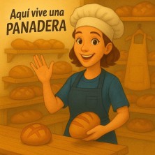 Aquí vive una panadera | Regalo para panaderas