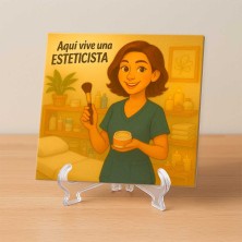 Aquí vive una esteticista | Decoración para centros de belleza