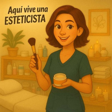 Aquí vive una esteticista | Decoración para centros de belleza
