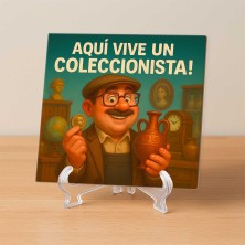 Aquí vive un coleccionista | Regalo original para apasionados