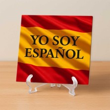 Soy español bandera de España | Azulejo decorativo patriótico