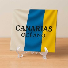 Azulejo Canarias océano | Decoración bandera canaria