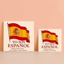 Azulejo yo soy español| Orgullo nacional decorativo