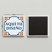 Azulejo con imán personalizado 5x5 cm para nevera
