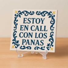 Azulejo Estoy en call con los panas estilo gamer vintage  Meta descrip