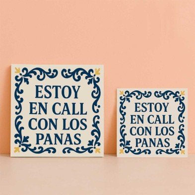 Azulejo Estoy en call con los panas estilo gamer vintage  Meta descrip