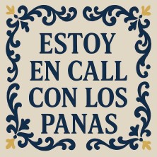 Azulejo Estoy en call con los panas estilo gamer vintage  Meta descrip