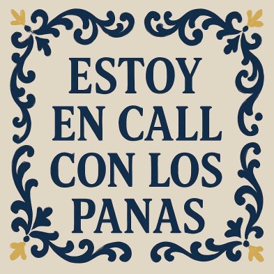 Azulejo Estoy en call con los panas estilo gamer vintage  Meta descrip