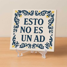 Azulejo Esto no es un ad estilo tradicional