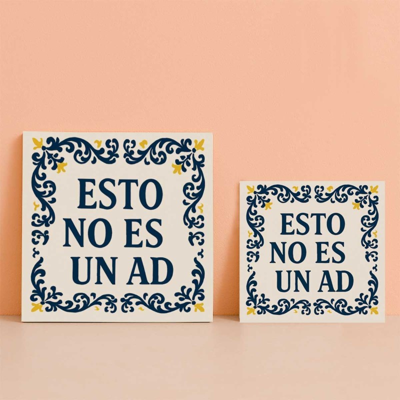 Azulejo Esto no es un ad estilo tradicional