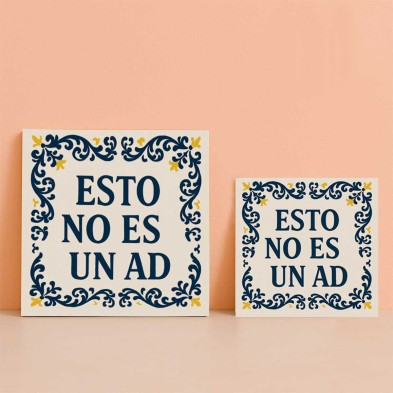 Azulejo Esto no es un ad estilo tradicional