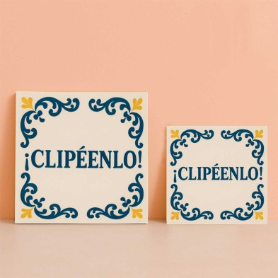 Clipeenlo azulejo decorativo para streamers