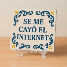 Se me cayó el internet azulejo con humor digital