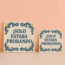 Solo estaba probando azulejo con humor friki