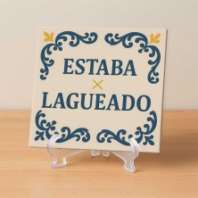 Estaba lagueado azulejo divertido gamer