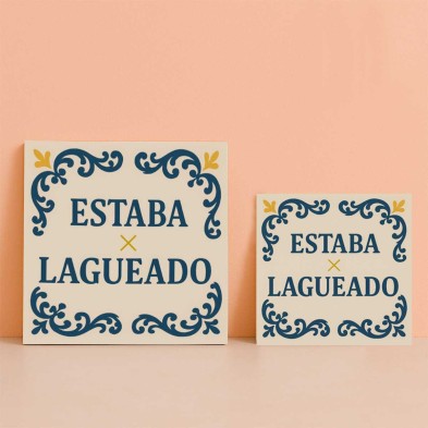 Estaba lagueado azulejo divertido gamer