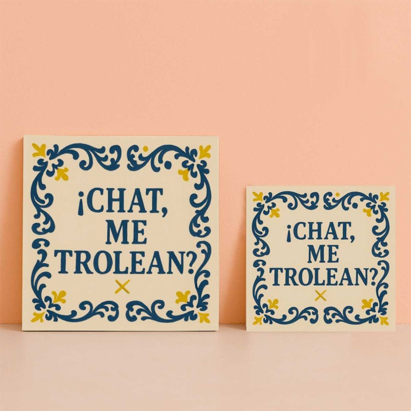 Chat me trolean azulejo divertido para streamers