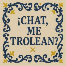 Chat me trolean azulejo divertido para streamers