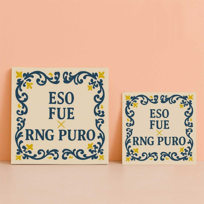 Eso fue RNG puro azulejo decorativo gamer