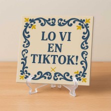 Lo vi en TikTok azulejo divertido viral