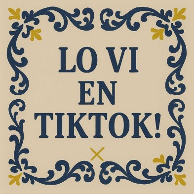 Lo vi en TikTok azulejo divertido viral