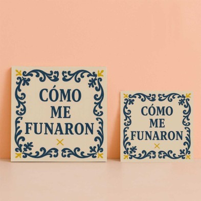 Cómo me funaron azulejo viral divertido