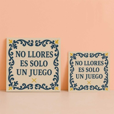 No llores es solo un juego azulejo friki