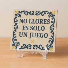 No llores es solo un juego azulejo friki