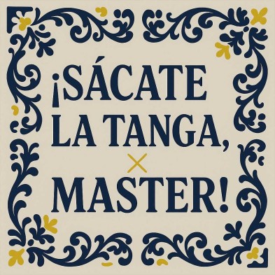 Sácate la tanga master azulejo gamer divertido