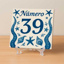 Número personalizado diseño marinero tentáculos resistente exterior