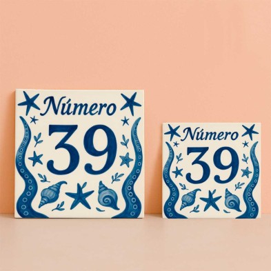 Número personalizado diseño marinero tentáculos resistente exterior