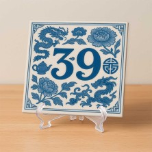Número personalizado porcelana china | TuAzulejo