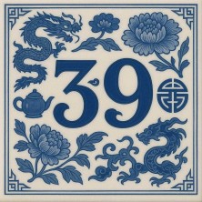 Número personalizado porcelana china | TuAzulejo