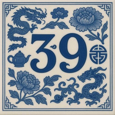 Número personalizado porcelana china | TuAzulejo