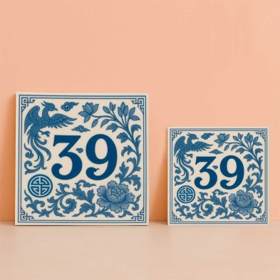 Número personalizado fénix oriental | TuAzulejo