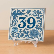 Número personalizado fénix oriental | TuAzulejo