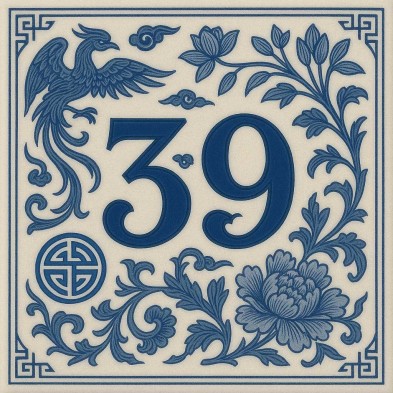 Número personalizado fénix oriental | TuAzulejo