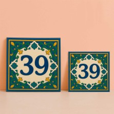 Número personalizado nazarí clásico | TuAzulejo